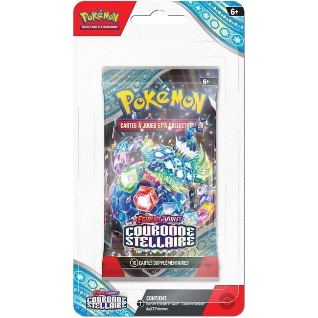 Booster Pokémon Couronne Stellaire sous blister EV7 - CollekStore