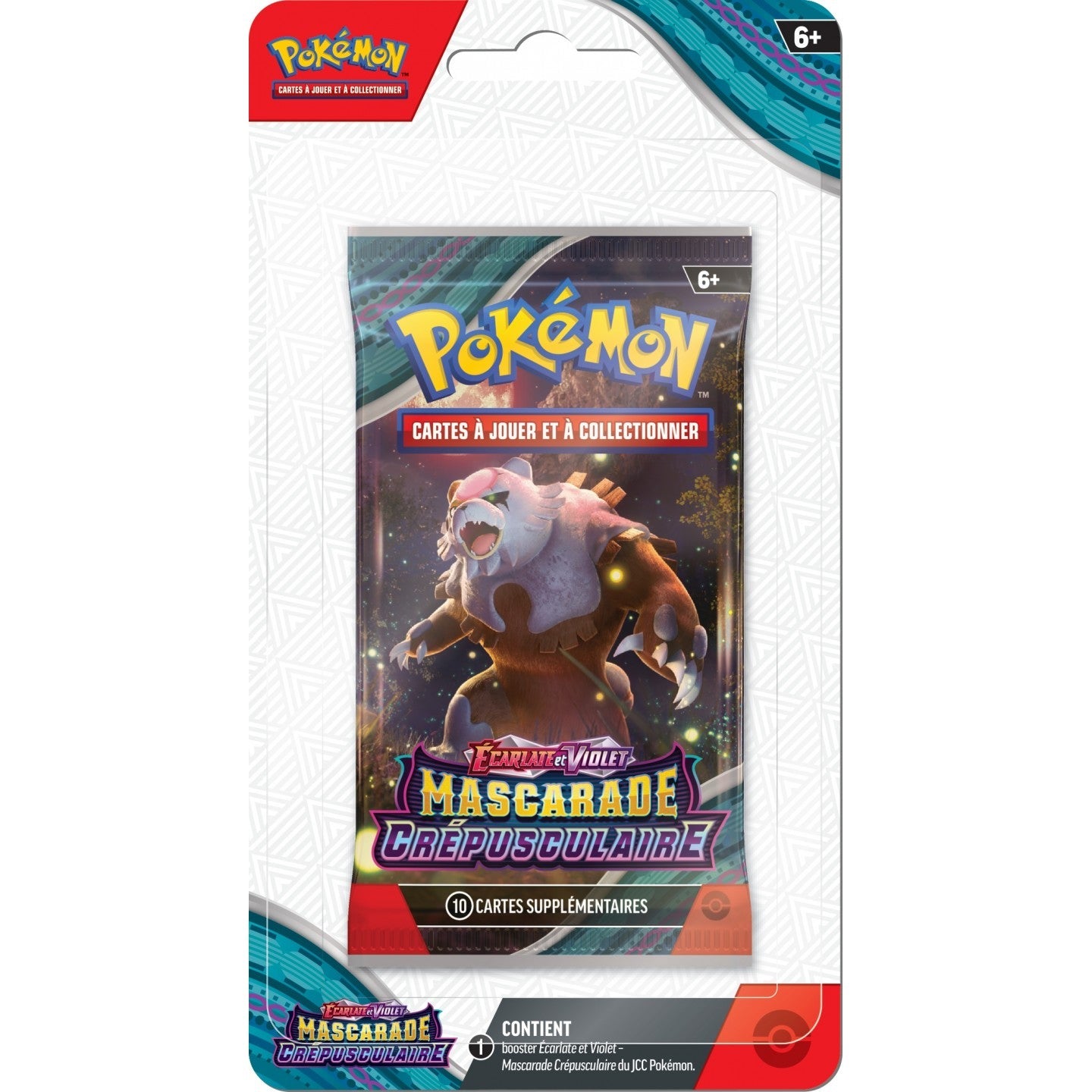 Booster Pokémon Mascarade Crépusculaire sous blister EV6 - CollekStore
