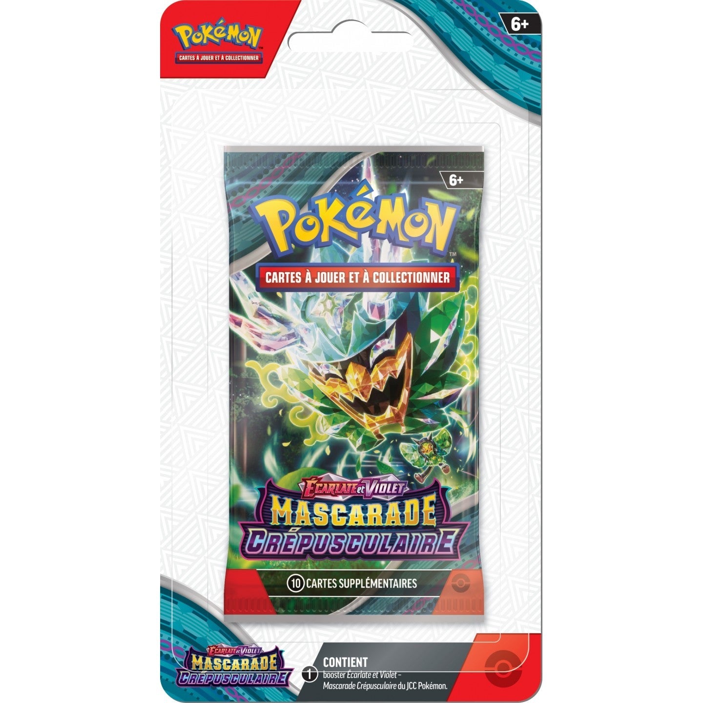 Booster Pokémon Mascarade Crépusculaire sous blister EV6 - CollekStore