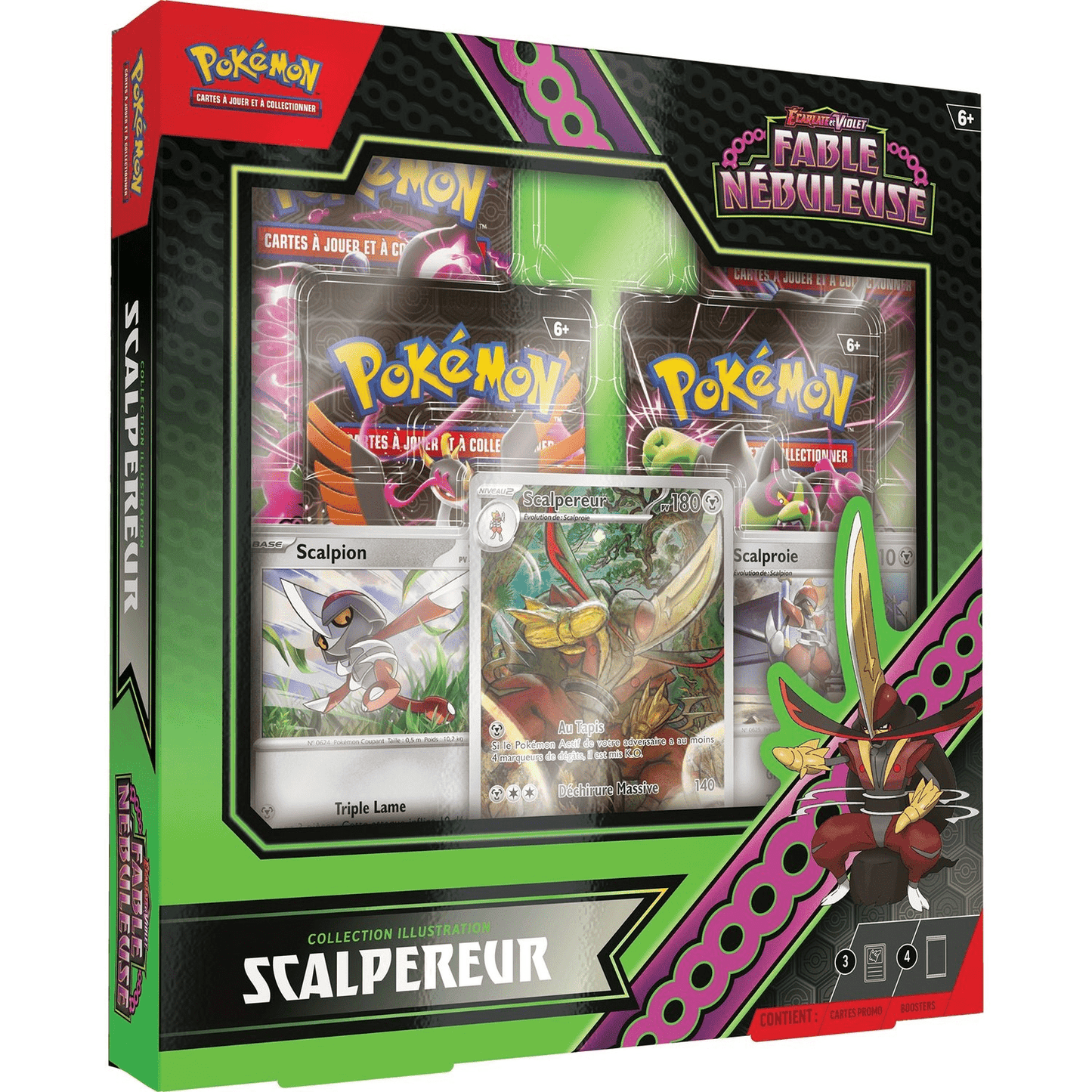 Coffret Pokémon Scalpereur Collection Fable Nébuleuse Ecarlate et Violet - Collek Store