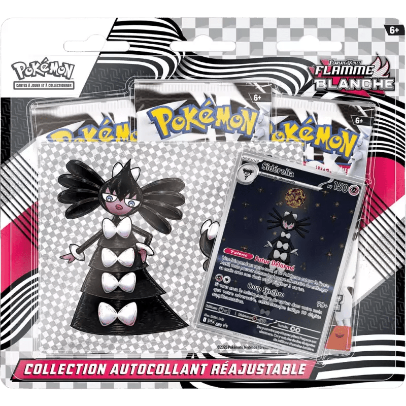 Pokémon Tripack Collection Autocollant réajustable Foudre Noire/Flamme Blance EV10.5 - Collek Store