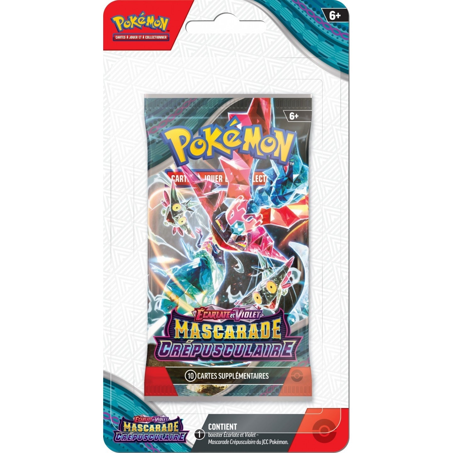 Booster Pokémon Mascarade Crépusculaire sous blister EV6 - CollekStore