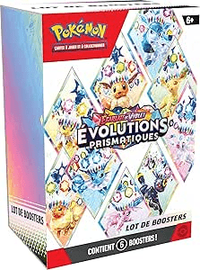 Pokémon Bundle de 6 boosters - Écarlate et Violet - Évolutions Prismatiques EV08.5 🇫🇷 - Collek Store