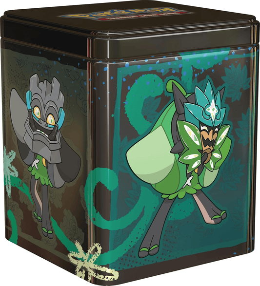 Pokémon Tin Cube JCC Pokémon : Boîte empilable – Ogerpon (3 boosters et 2 Pages d’Autocollants) - Collek Store