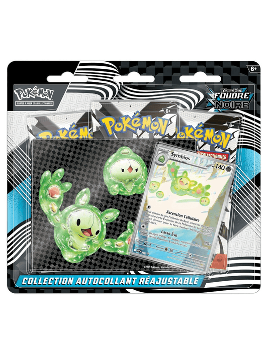 Pokémon Tripack Symbios - Collection Autocollant réajustable Foudre Noire EV10.5 - Collek Store